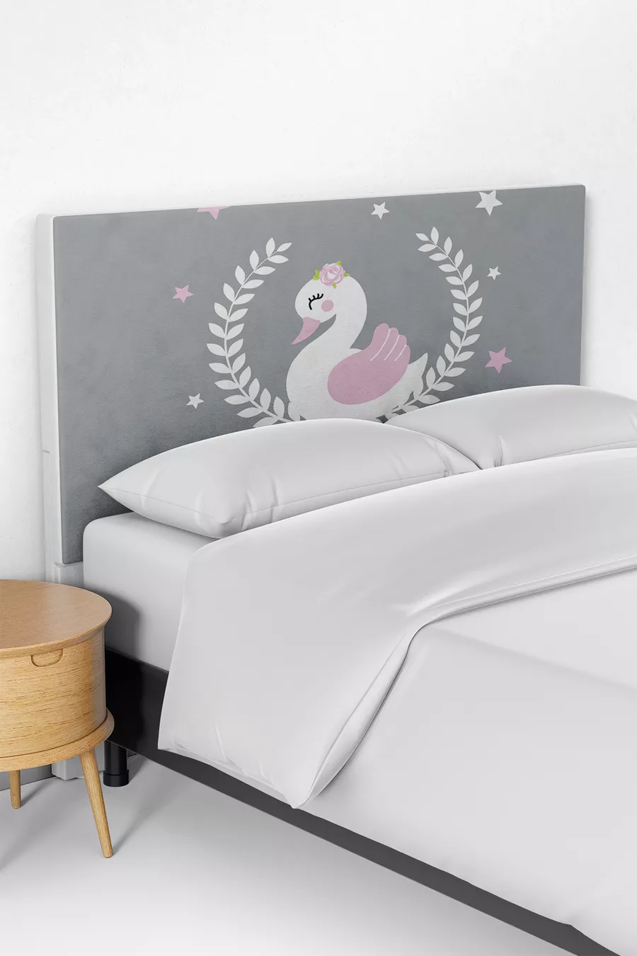 Housse de tête de lit pour enfant à motif Vierge et Cygne
