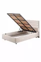 Ensemble de lit Comfort Sofia avec base et tête de lit simple Crème