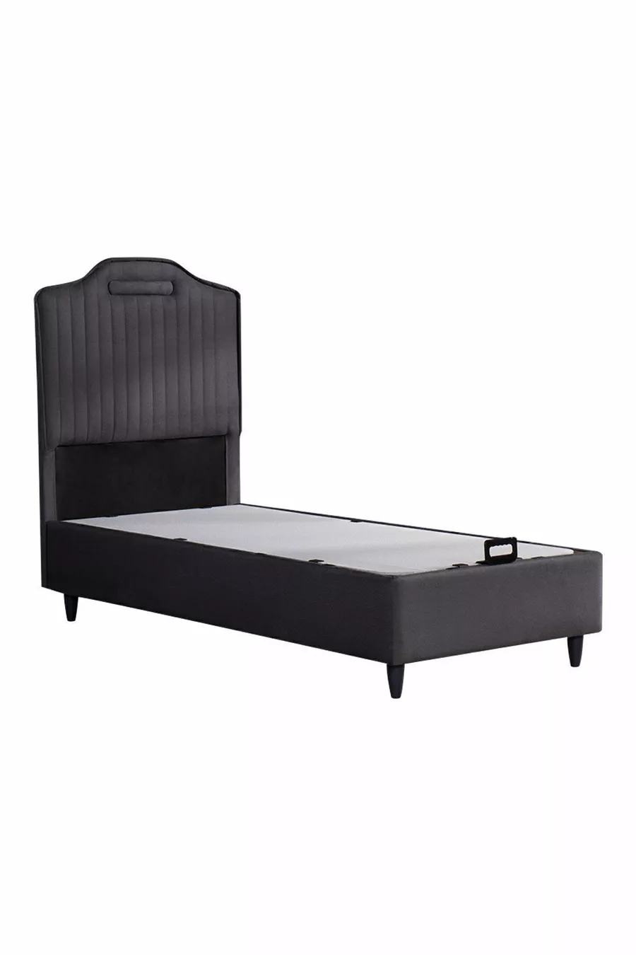 Base avec coffre Royal Lux Anthracite (TÊTE DE LIT ET MATELAS NON INCLUS)
