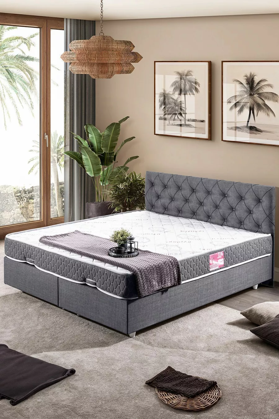 Set Double Eylül, Ensemble Tête de Lit pour Lit Double