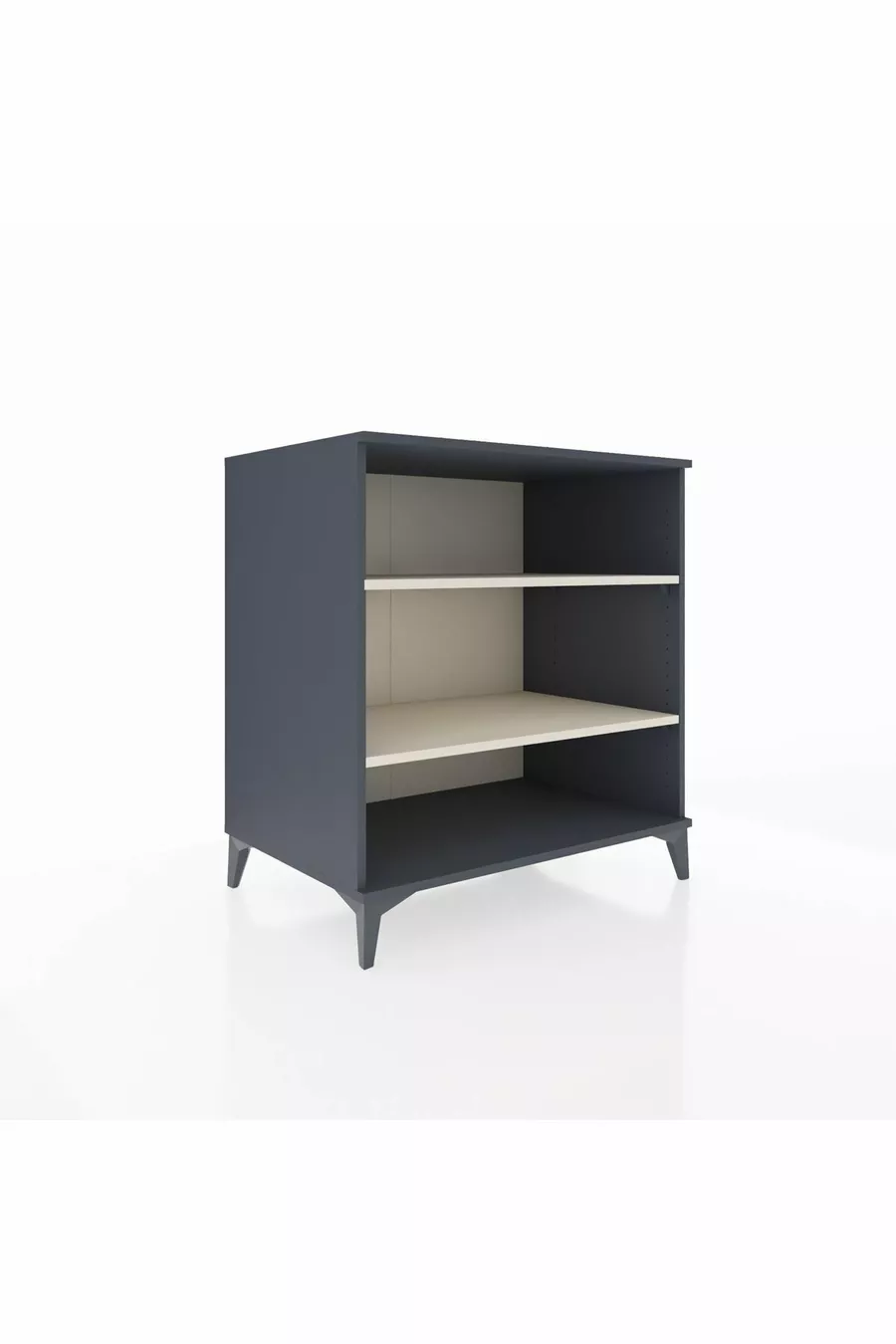 Commode Kronos 2 étagères Anthracite-Pierre d'argile