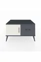 Commode Kronos avec une étagère, un tiroir et une porte, Anthracite-Pierre de lune/Anthracite