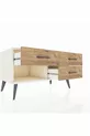 Commode Hyperion 3 tiroirs Pierre de lune/Pin