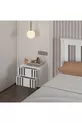 Table de chevet en MDF blanc à monter sur le mur