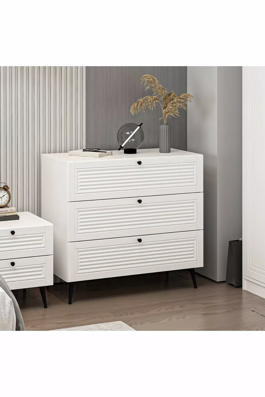 Commode Kale Pandor Blanc/Blanc