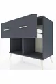 Commode Hyperion 2 tiroirs Anthracite-Anthracite