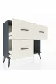 Commode Arges 3 tiroirs Anthracite-Anthracite/Pierre de lune