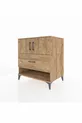 Commode Kronos 2 étagères, 1 tiroir, 2 portes, Pin-Pin