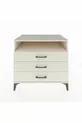 Commode Kronos à une étagère et 3 tiroirs en pierre de lune