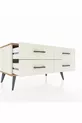 Commode Hyperion 4 étagères Pierre de lune-Pin/Pierre de lune