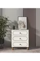 Commode bohème blanche à 3 tiroirs - MDF de première qualité