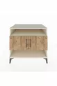 Commode Kronos 3 étagères 2 portes Pierre de Lune-Pin