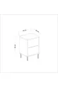 Table de chevet Kozan Travertin Or