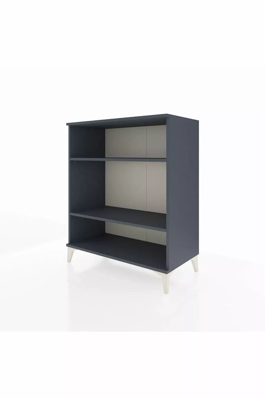 Commode Hyperion 2 étagères Anthracite-Anthracite