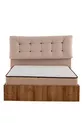Ensemble de lit double Megan - Lit / Sommier / Tête de lit - 