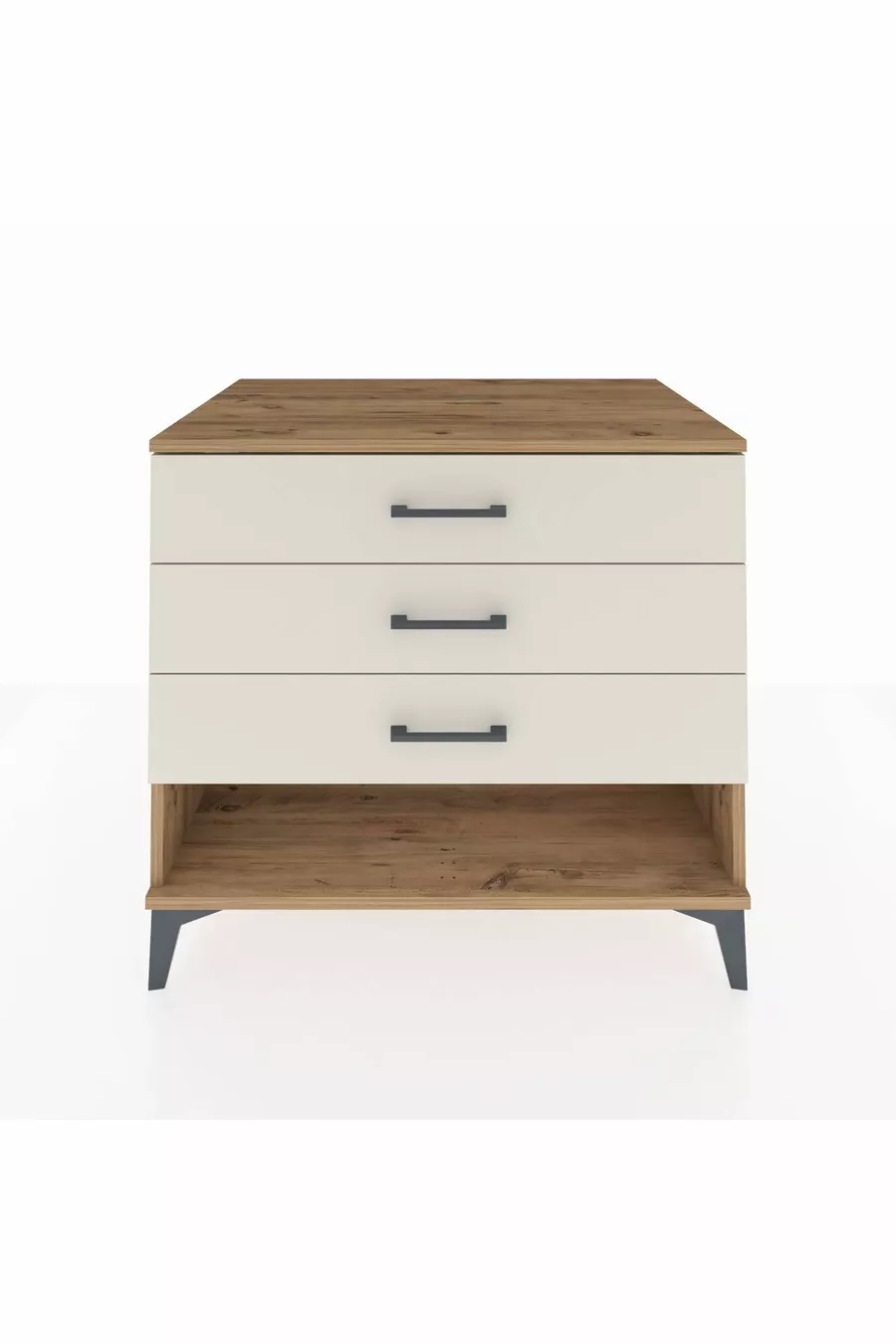 Commode Kronos à 3 tiroirs Pin-Pierre d'Agate