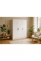 Armoire à chaussures à 3 portes  % MDF |  cm | Blanc – Garde-robe moderne multifonctionnelle