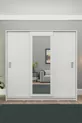 Armoire coulissante blanche 