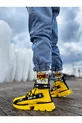 Botte de sport stylée JAUNE (SEMELLE JAUNE)