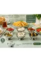 Set de 6 Bols de Présentation en Acier Inoxydable avec Pied de 8 cm | Pour Confiture, Sauce, Fruits Secs, Petit Déjeuner, Mezze, Cornichons, Présentation, Cadeau