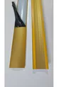 Profilé de seuil en aluminium jaune jusqu'à  cm Profilé spécial pour dessous de porte Profilé pour parquet dessous de porte Profilé de parquet