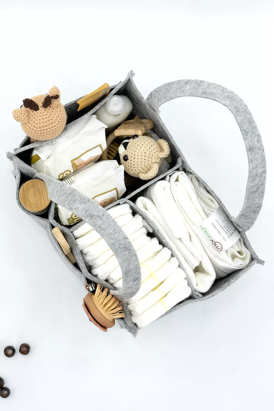 Sac de soin pour bébé en feutre Keçe pour maman, organisateur portable pour le change du nouveau-né
