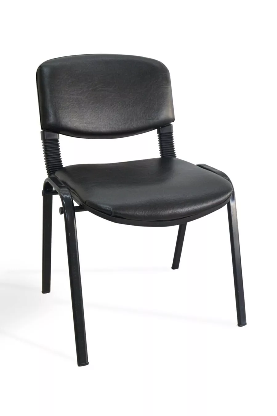 I Mobilier de Bureau & Design Chaise de Formulaire d'Accueil Invité de Bureau Noir 4 pièces 