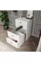 Merlin Mobilier Table de Maquillage Polyvalente avec 3 Tiroirs et Pouf Princesse