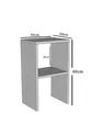 Chevet de chambre à coucher Commode de chevet Multifonction Étagère Chevet
