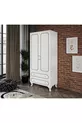 Armoire moderne à 2 portes et 2 tiroirs, penderie - MDF de première qualité