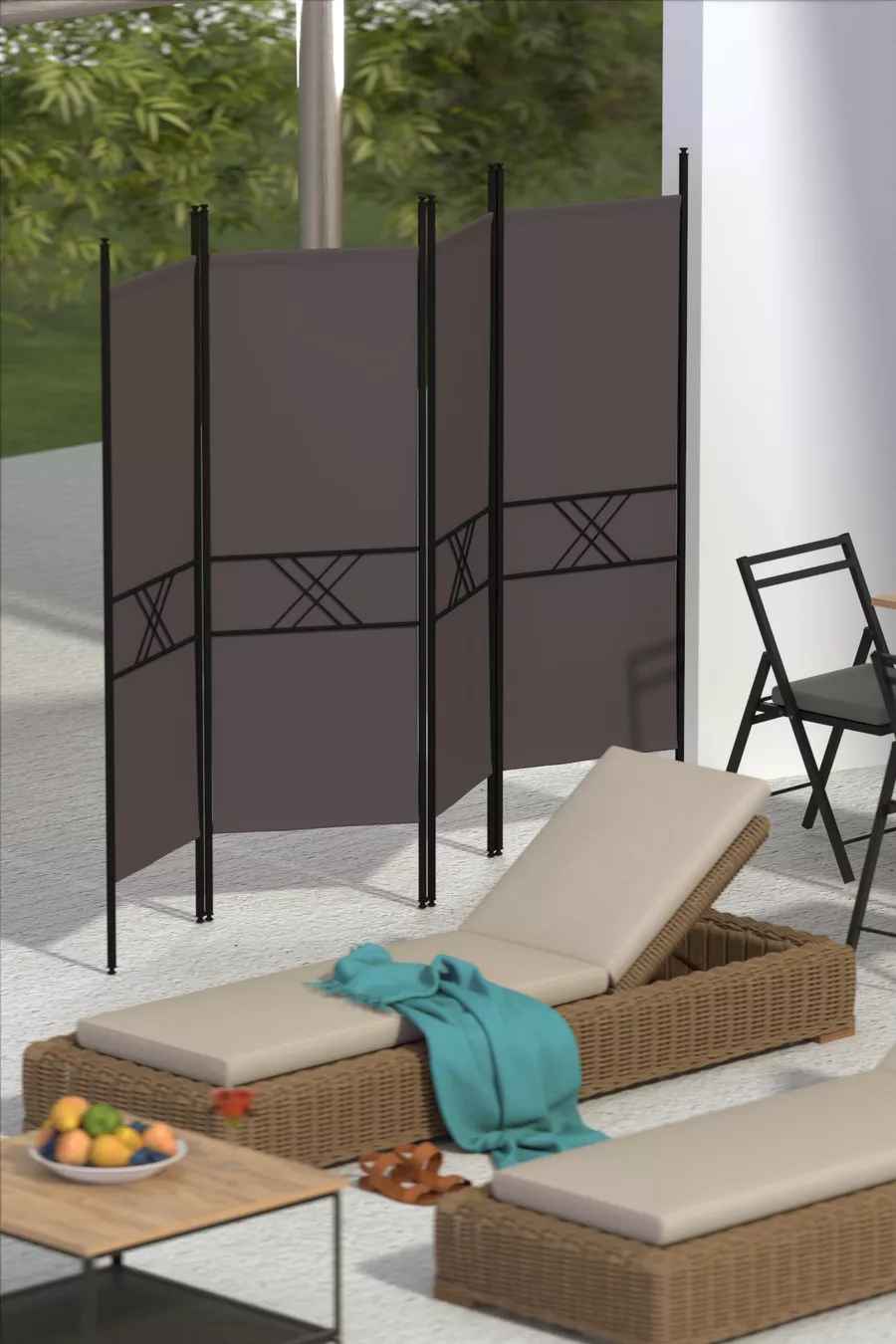PARAVENT À 4 VOLETS RETODESIGN