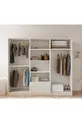 Armoire Gold Country avec miroir, 6 portes et 2 tiroirs
