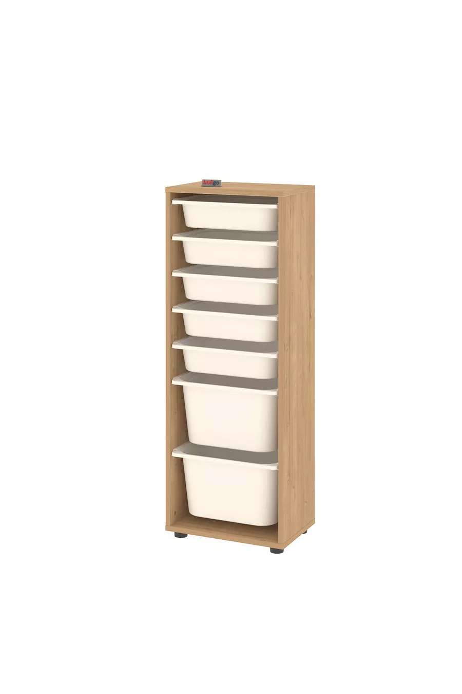 Armoire à 7 paniers Armoire polyvalente Armoire à jouets Pera Saphir Chêne