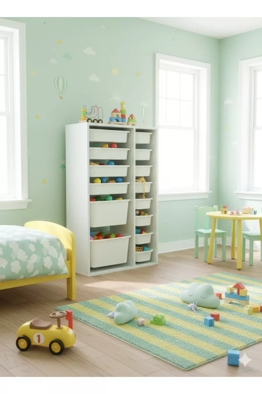 Armoire à Jouets Polyvalente avec Tiroirs et Unité de Rangement – Organisateur de Chambre d’Enfant AVEC ÉTIQUETTE OFFRANDE