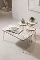 Table gigogne et table basse ensemble set double or Efes fil