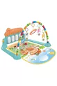 tapis de jeu pour bébé avec piano, tapis d'activités, miroir pour nouveau-né, musical et lumineux