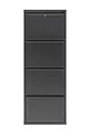 Étagère à chaussures en métal verrouillable 4 places - Anthracite RAL - 