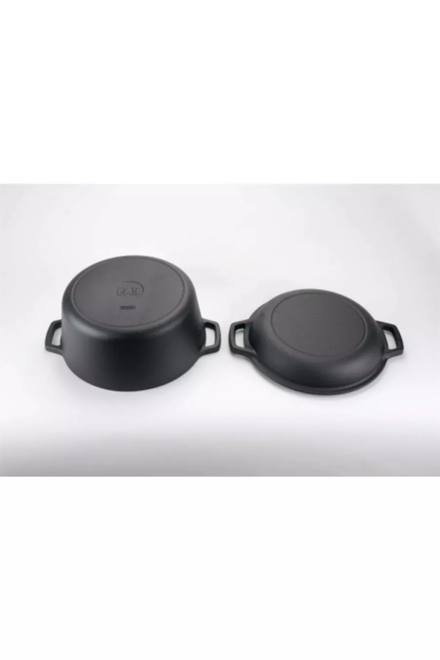Dökümcübaba Casserole double en fonte non revêtue cm