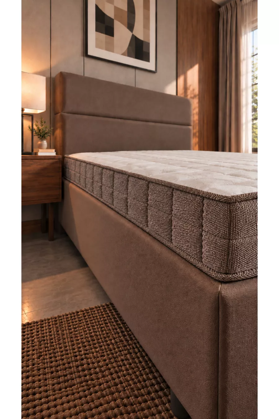 Matelas en mousse sans ressorts en bambou % orthopédique pour une personne  cm