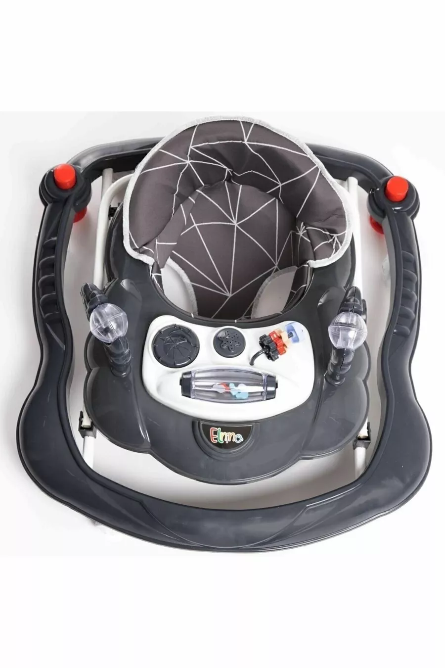 Trotteur pour bébé en forme d'araignée de luxe avec jouets, musique et lumière à 3 niveaux
