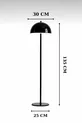 Lampadaire Bohème Cerise Grand Modèle Vienne avec Abat-jour en Métal pour Salon, Chambre, Éclairage d'Angle
