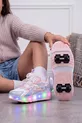 Chaussures de sport confortables pour enfants avec patins et lumière - Sneakers / Jeu de roues amovibles - Poudre