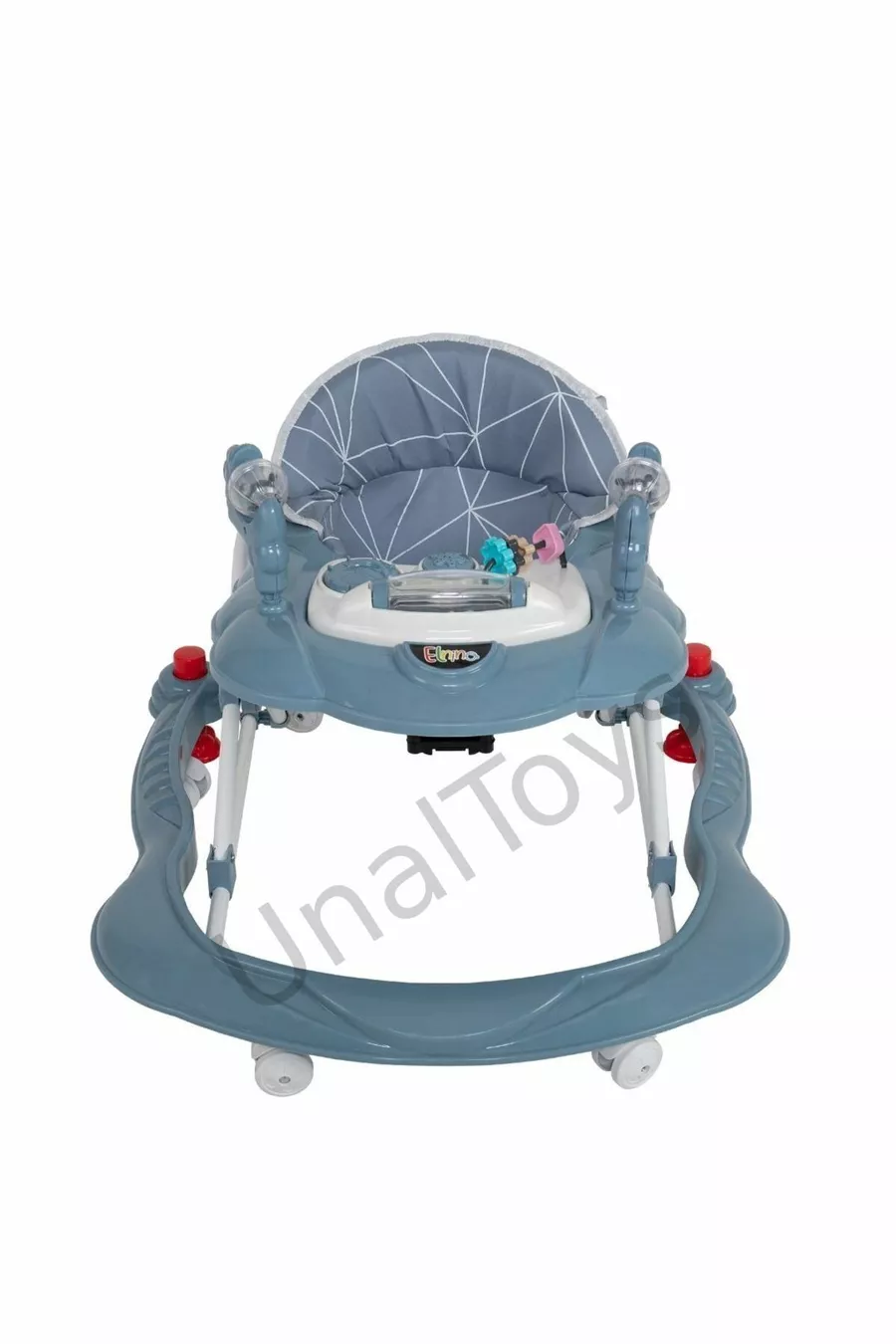 Trotteur pour bébé en forme d'araignée de luxe avec jouets, musique et lumière à 3 niveaux