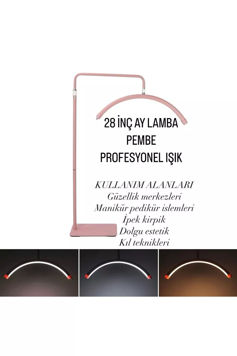 Lampe Lune Lumière Professionnelle Maquillage Clinique Lumière Tissu Cils Esthéticienne Tatouage Lumière  Pouces ROSE