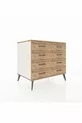 Commode Kronos 8 tiroirs Pierre de lune-Pin
