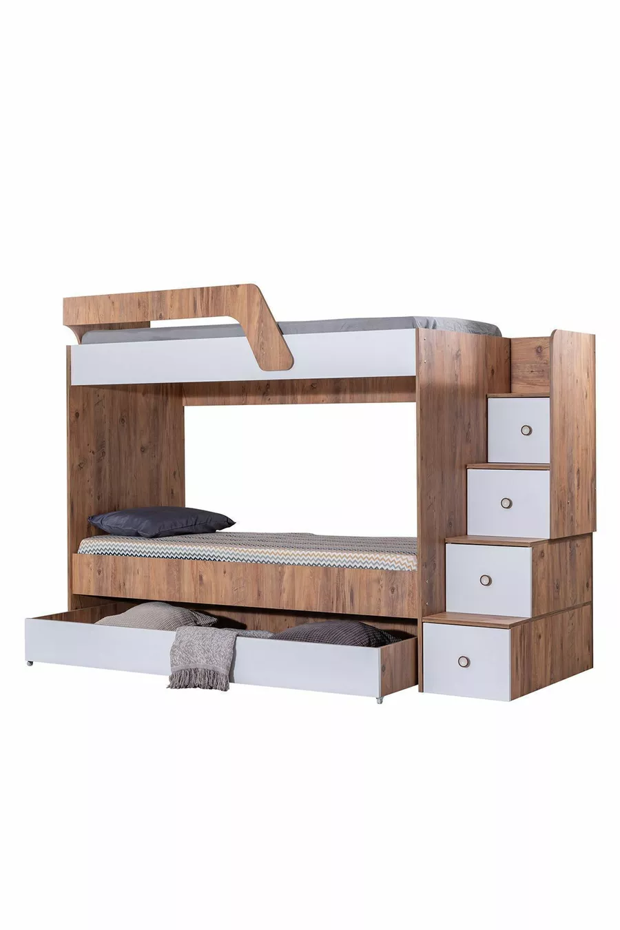 Lits superposés, Lit superposé triple avec échelle + 2 matelas confort