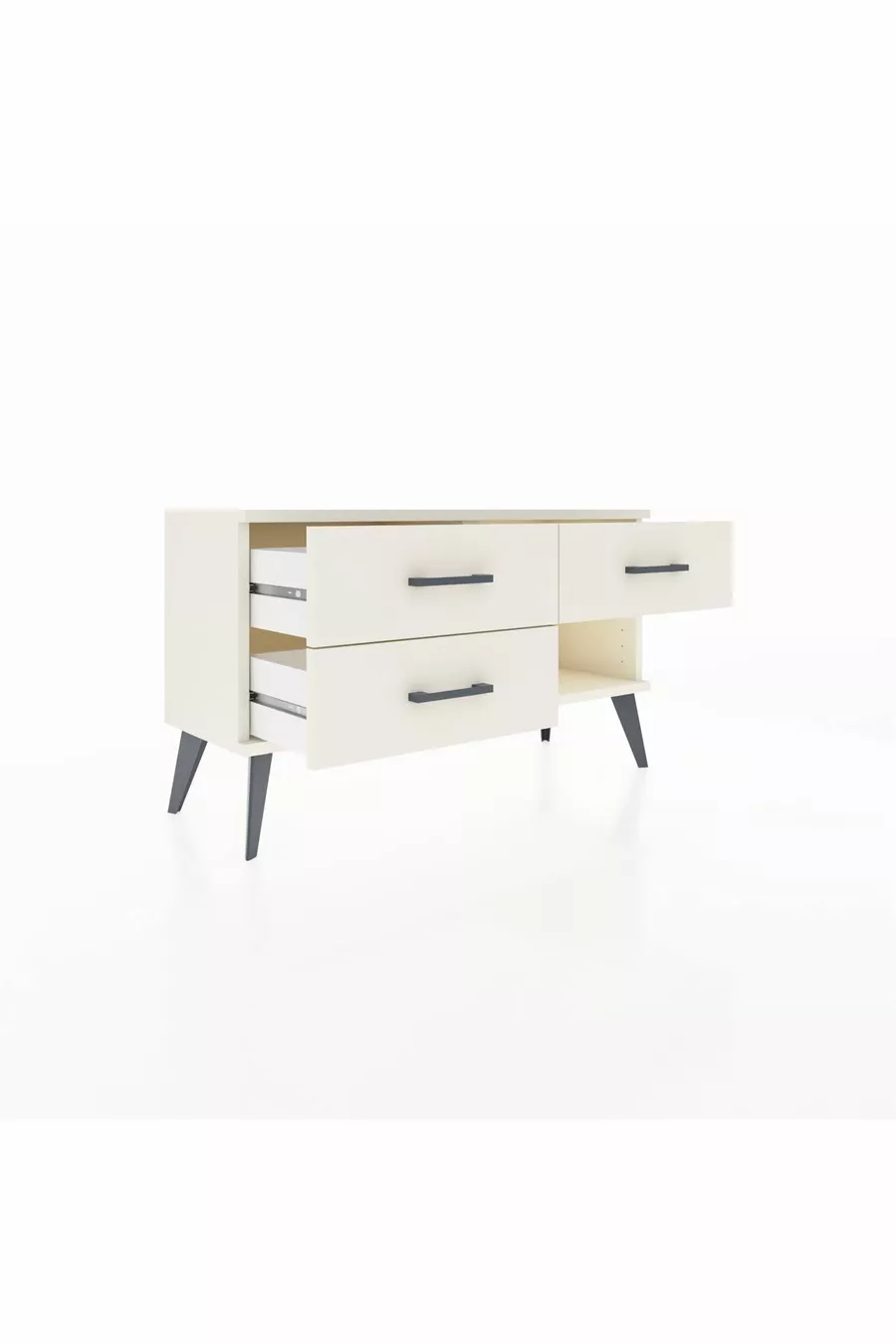 Commode Arges à 3 tiroirs Pierre de lune-Pierres de lune