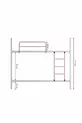 Lit superposé Trend compatible avec matelas Rose clair Métal démontable