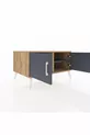 Commode Kronos 2 étagères 2 portes Pin-Anthracite