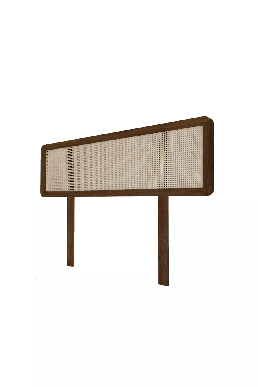 Tête de lit en bois couleur noyer Hazeran
